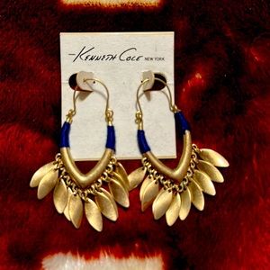 Kenneth Cole Gold Dangle Earrings Never Been Worn!